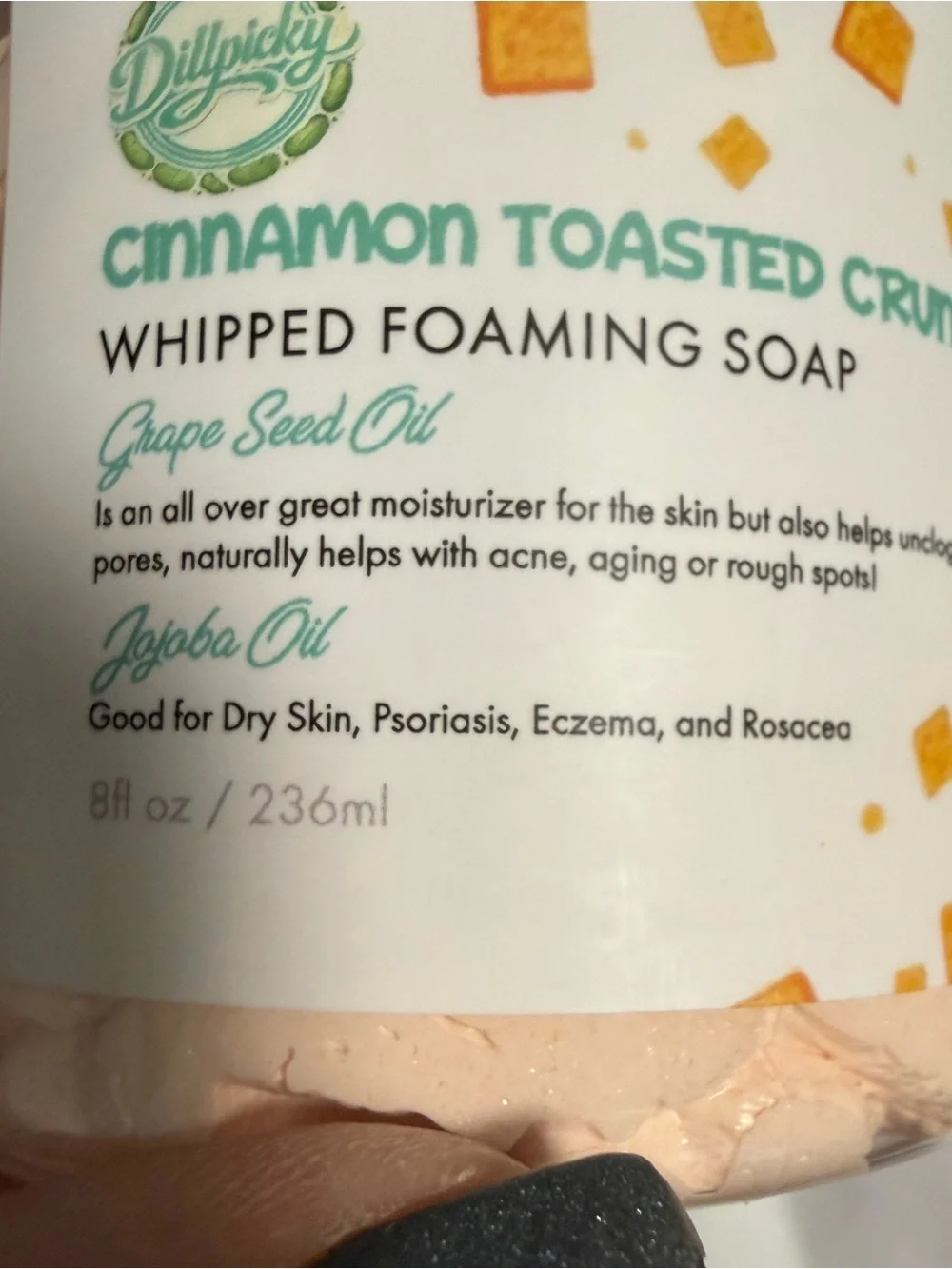 Aminnah/Dillpicky collab Cinnamon Toasted Crunch Whipped Foaming Soap!